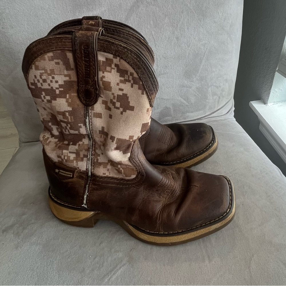 Durango Brown and Desert Camo Western‎ Boots